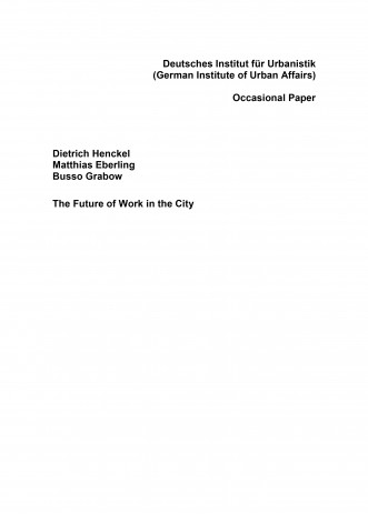 Cover: The Future of Work in the City