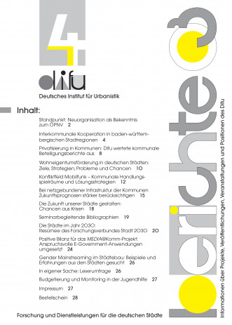 Cover: Difu-Berichte 4/2003