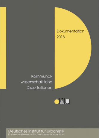 Cover Kommunalwissenschaftliche Dissertationen 2018