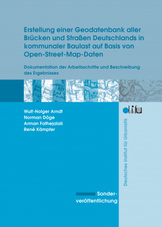 Cover: Erstellung einer Geodatenbank aller Brücken und Straßen Deutschlands ...