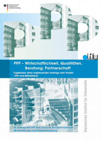 Cover: PPP - Wirtschaftlichkeit, Qualitäten, Beratung, Partnerschaft
