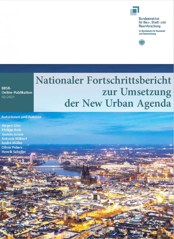 Cover der Publikation Fortschrittsbericht New Urban Agenda 