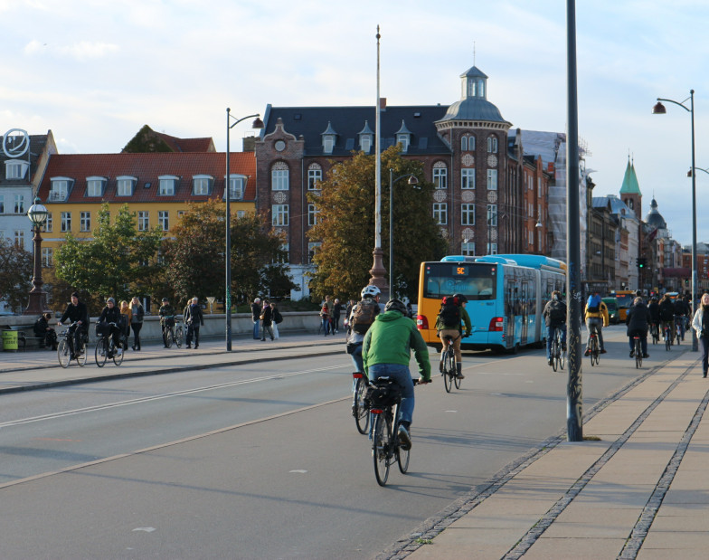 Foto: Kopenhagen: Radverkehrsanlagen auf der Königin-Luise-Brücke
