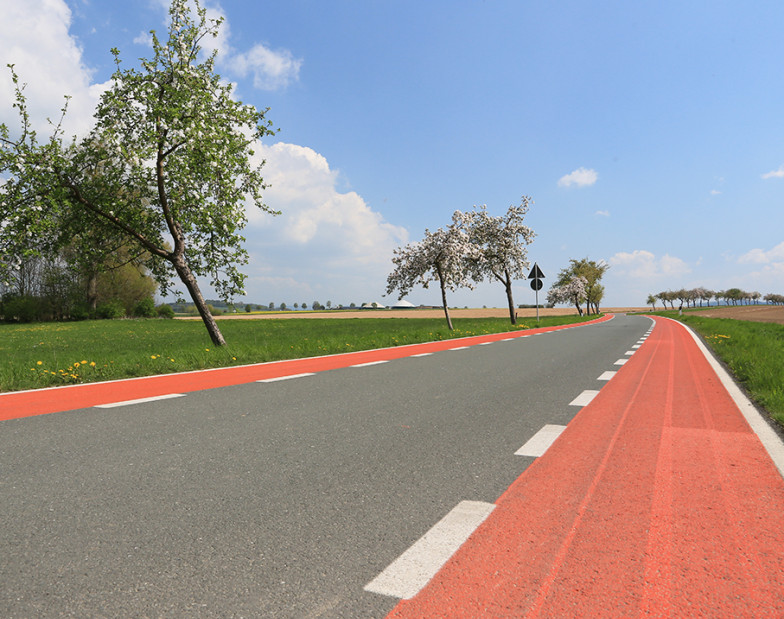 Radwege auf Landstraße