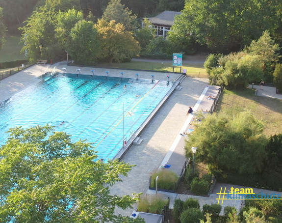 Foto: Freibad von oben