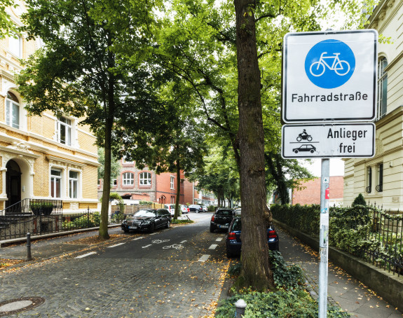 Fahrradstraße in Bonn