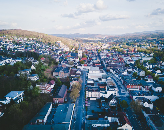 Luftfoto einer Stadt