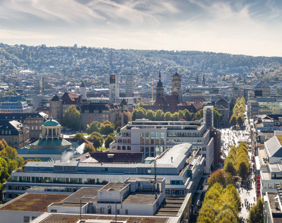 Luftaufnahme von Stuttgart