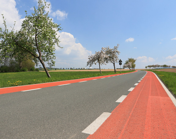 Radwege auf Landstraße