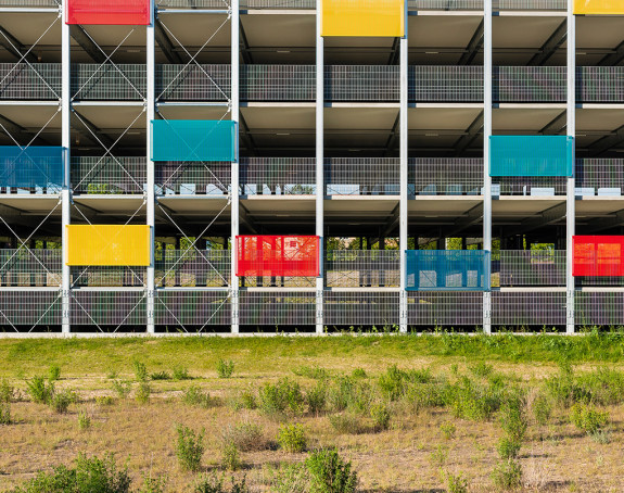 Buntes Parkhaus