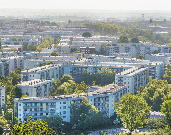 Hochhäuser am Stadtrand