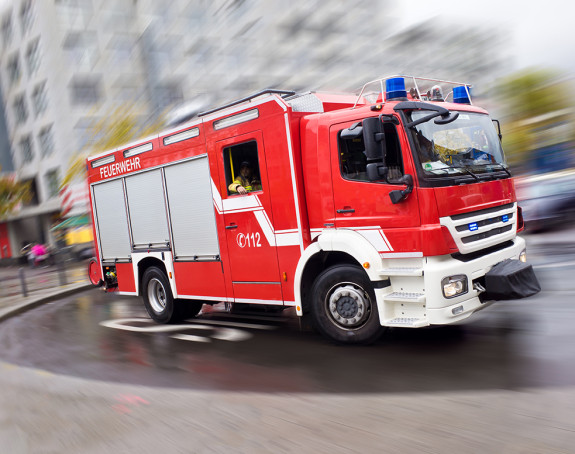 Feuerwehrauto im Einsatz