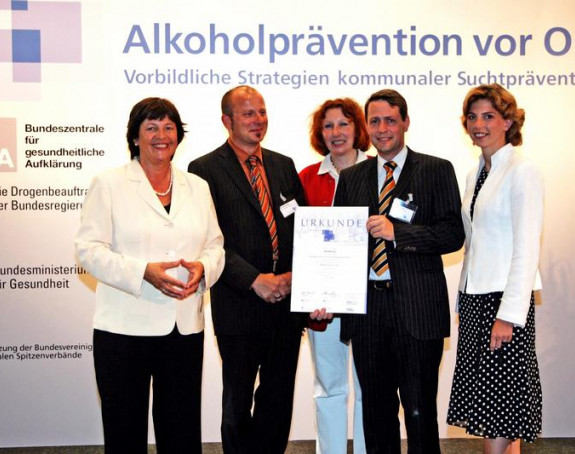 Preisträger des Bundeswettbwerbs "Alkoholprävention vor Ort" bekannt gegeben