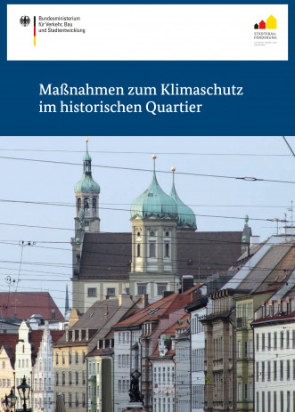 Cover: Maßnahmen zum Klimaschutz im historischen Quartier