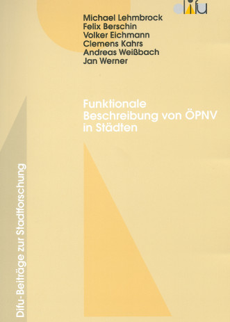 Cover: Funktionale Beschreibung von ÖPNV in Städten