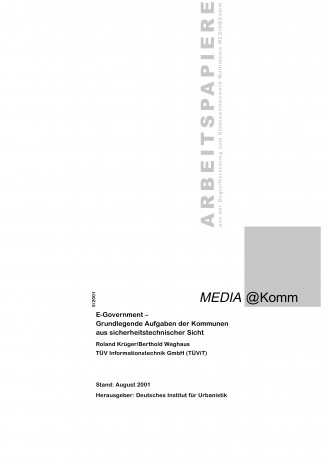 Cover: MEDIA@Komm: E-Government - Grundlegende Aufgaben der Kommunen ...