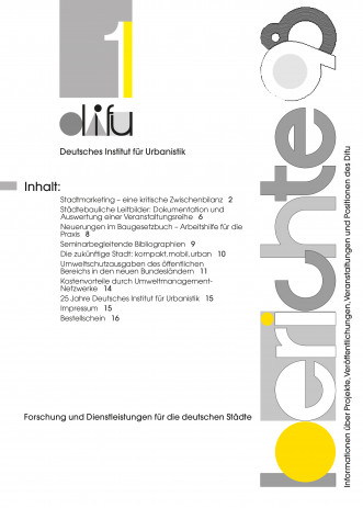 Cover: Difu-Berichte 1/1998