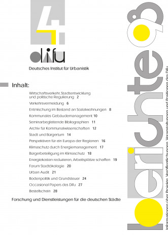Cover: Difu-Berichte 4/1998