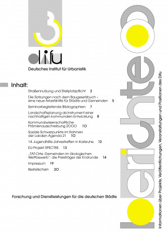 Cover: Difu-Berichte 3/2000