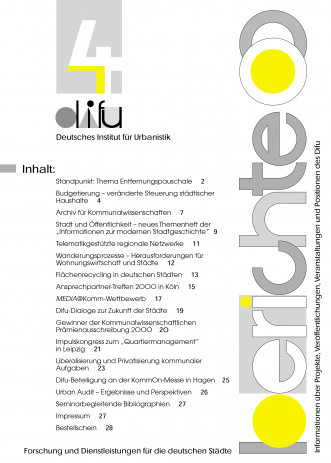 Cover: Difu-Berichte 4/2000