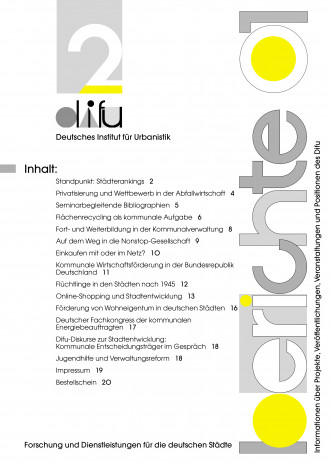 Cover: Difu-Berichte 2/2001