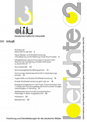 Cover: Difu-Berichte 3/2002
