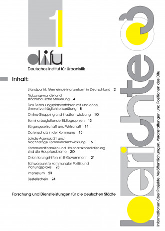 Cover: Difu-Berichte 1/2003