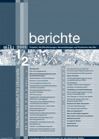 Cover: Difu-Berichte 1-2/2005