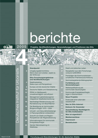 Cover: Difu-Berichte 4/2005