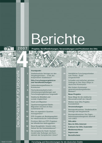 Cover:Difu-Berichte 4/2007