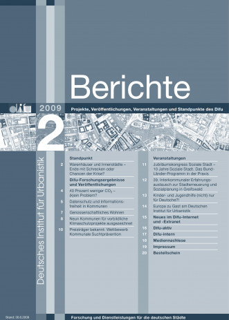 Cover: Difu-Berichte 2/2009