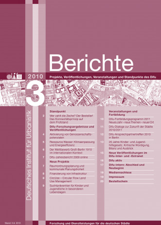 Cover: Difu-Berichte 3/2010