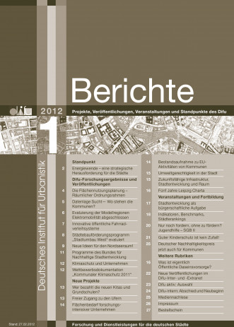 Cover: Difu-Berichte 1/2012