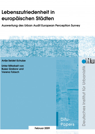 Cover: Lebenszufriedenheit in europäischen Städten
