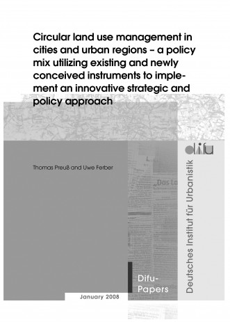 Cover: Circular land use management in cities and urban regions - a policy mi...