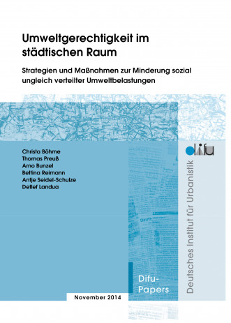 Cover: Umweltgerechtigkeit im städtischen Raum. Strategien und Maßnahmen zur ...