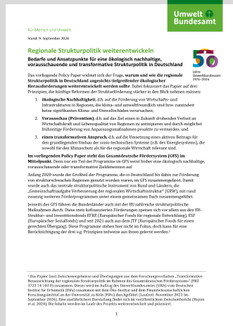 U1_UBA Strukturpolitik Policy Brief