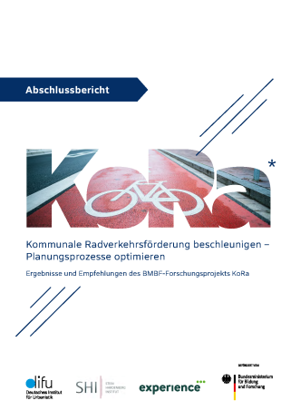 Cover der Publikation "Kommunale Radverkehrsförderung beschleunigen – Planungsprozesse optimieren"