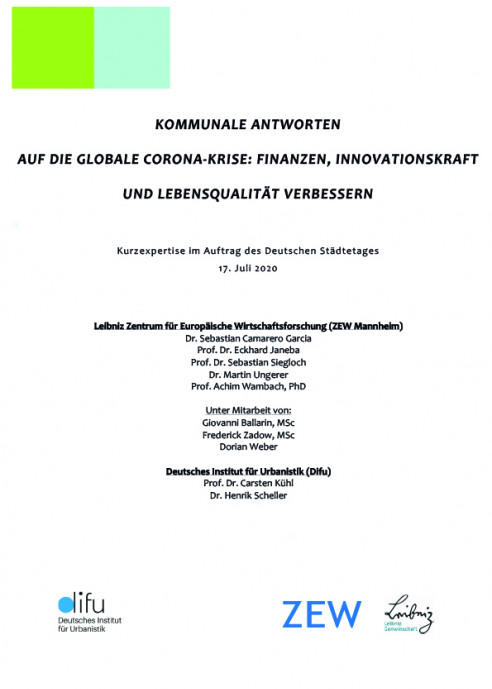 Kommunale Antworten Auf Die Globale Corona-Krise: Finanzen ...