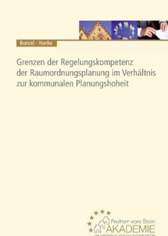 Cover: Grenzen der Regelungskompetenz der Raumordnungsplanung im Verhältnis zur