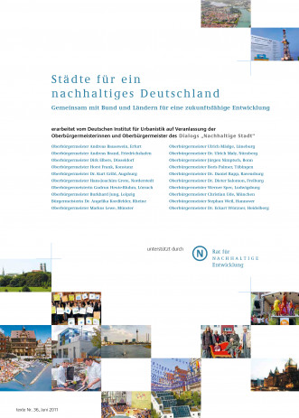 Cover: Städte für ein nachhaltiges Deutschland