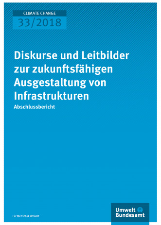 Cover "Diskurse und Leitbilder zur zukunftsfähigen Ausgestaltung von Infrastrukt