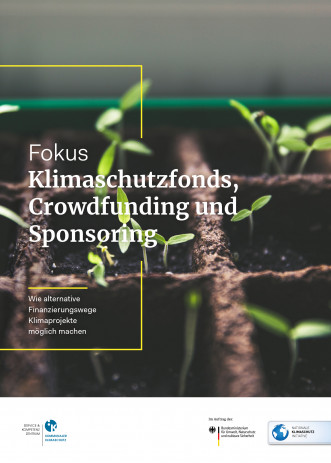 Cover "Klimaschutzfonds, Crowdfunding und Sponsoring"