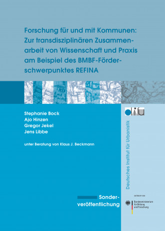 Cover: Forschung für und mit Kommunen: Zur transdisziplinären Zusammenarbeit ...