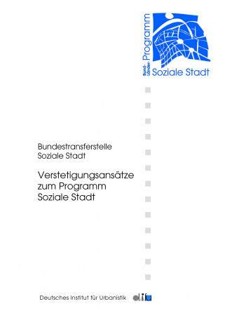 Cover: Verstetigungsansätze zum Programm Soziale Stadt