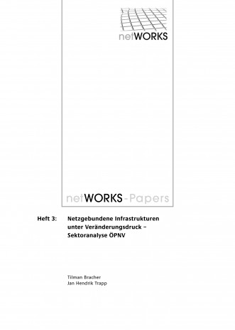 Cover: Cover: Netzgebundene Infrastrukturen unter Veränderungsdruck