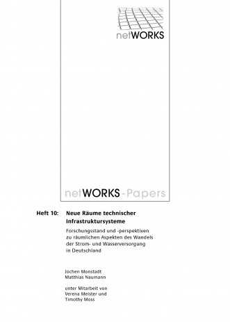 Cover: Neue Räume technischer Infrastruktursysteme