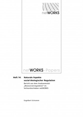 Cover: Naturale Aspekte sozial-ökologischer Regulation