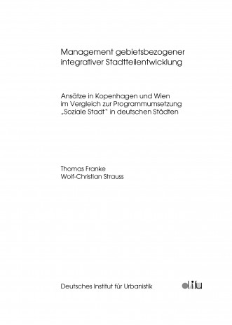 Cover: Management gebietsbezogener integrativer Stadtteilentwicklung