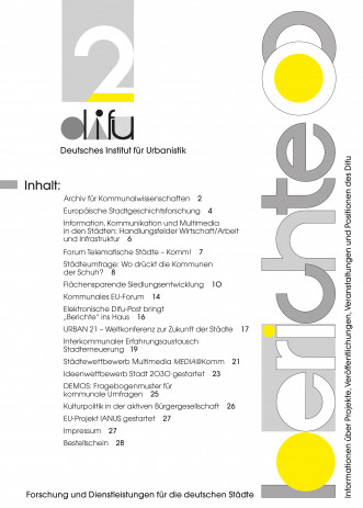 Cover: Difu-Berichte 2/2000